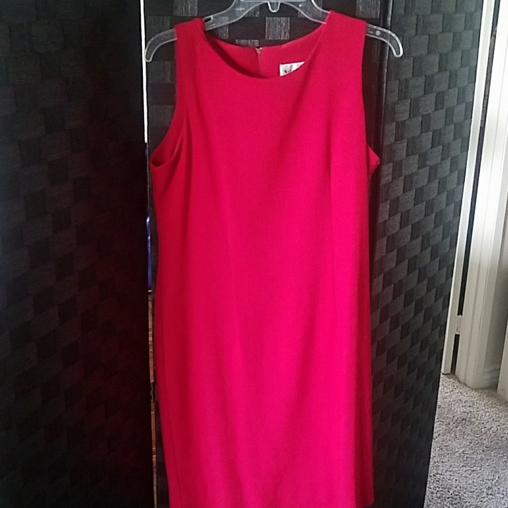 Red A line dress
